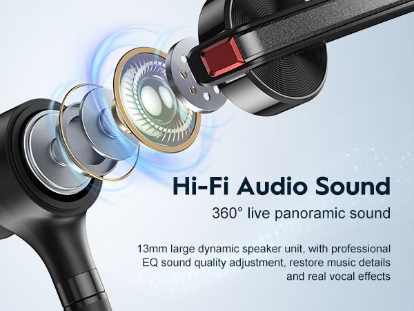 M51 New Bee Bluetooth Headset V5.2 with Dual Microphones, 80 Hours Playback Time, 500mAh Charging Box, Suitable for Office and Driving, Truck Drivers