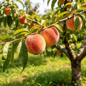 (ML#ZR) Live Peach Tree Seedling Fruit Plant for Backyard Garden Outdoor or Container Growing