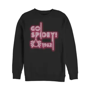 Men's Marvel Spider-Man Neon Light Logo Sweatshirt