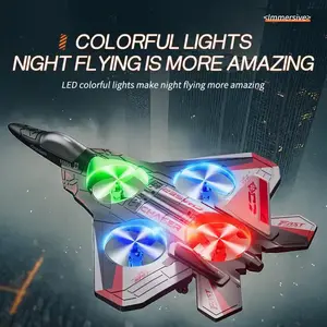 4-Axis Fall-Resistant Remote Control Drone with Colorful Lights - Electric Remote Control Airplane Model Toy, 360° Flips, Easy to Fly for Beginners & Kids