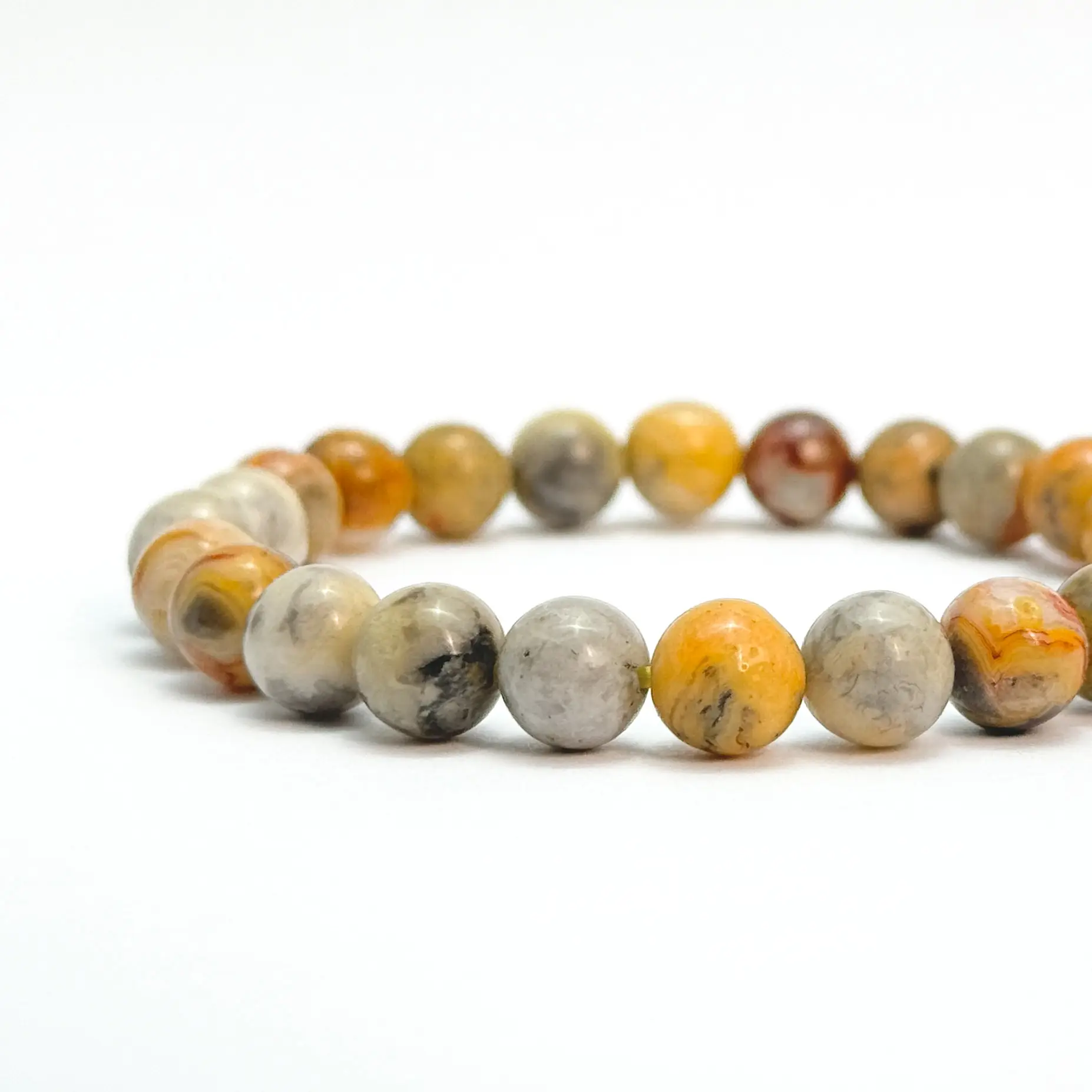 [Direct Buy] 1 Count Crazy Lace Agate Bracelet (8mm)