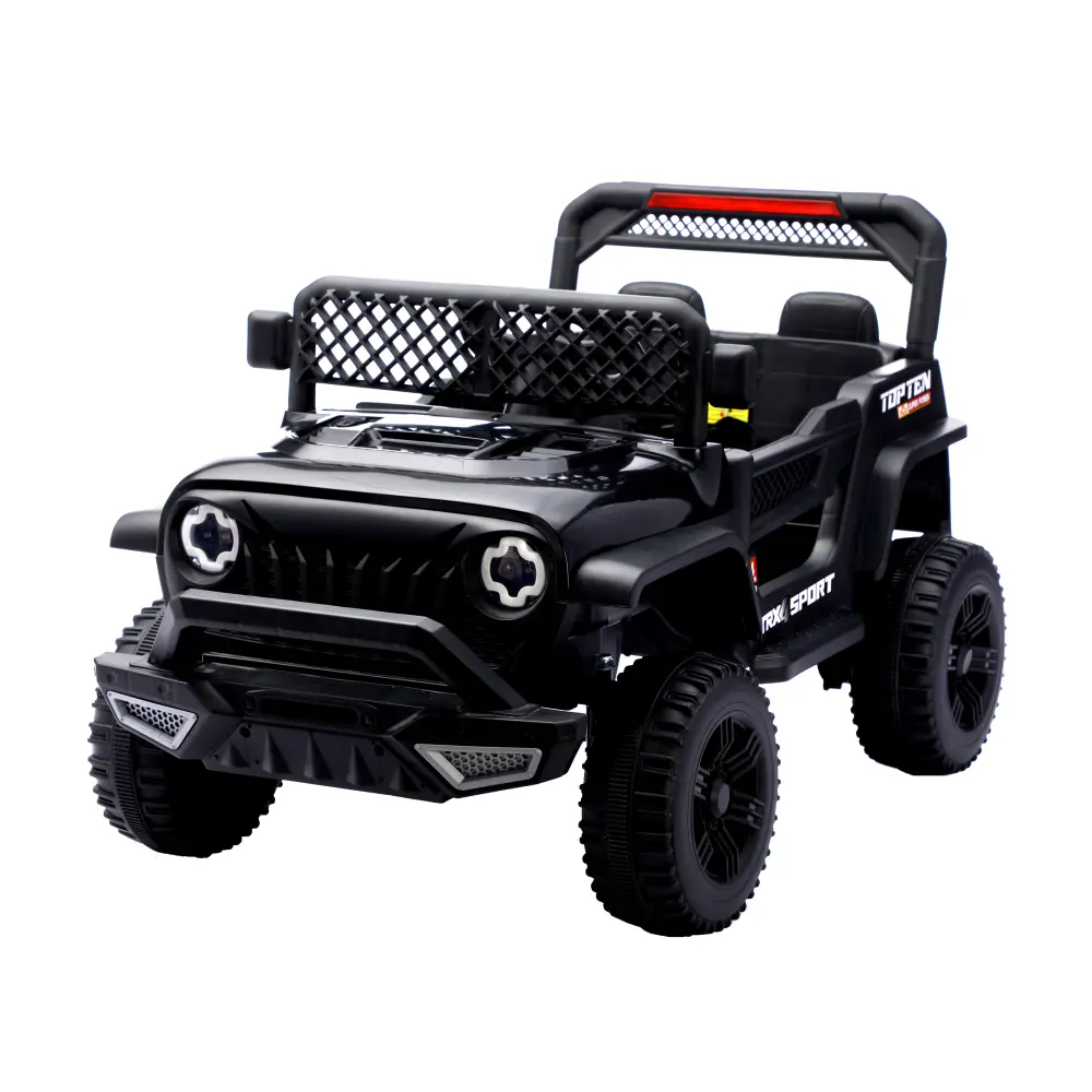 12V Rechargeable Battery-Powered Kids Electric Ride-On Car with Remote Control, Swing, LED Light, Seat Belt, Better Shock Absorption - Indoor Furniture Riding Toy for 4-6 Years Olds