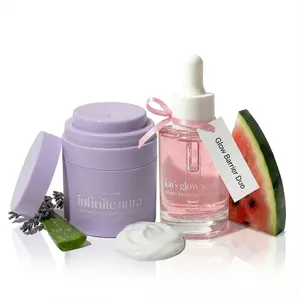 Bundle Kay's Glow Serum + Infinite Aura Hyaluronic Acid Moisturizer for Radiant Skin with Calming & Repair Benefits