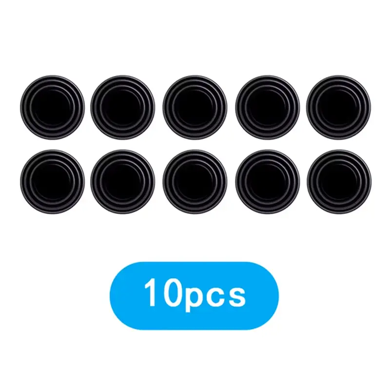 10PCS 10mm Soft Silicone Universal Shock-Absorbing Pads - Glue Attach, Ventilation Holes, Scratch Guard Edge, No Climbing Required, No Drilling or Cutting for Cars/SUVs/Trucks Trunk Door Protection, Hood Accessories, High Strength