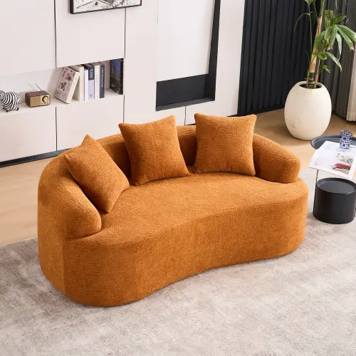 Orange + Chenille + 2 seat + Foam