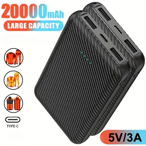 20000mAh Power Bank Heated Vest 5V 3A Output Power Bank Heated Jacket Battery Charger External Battery winter Heating Scarf Socks Power Bank