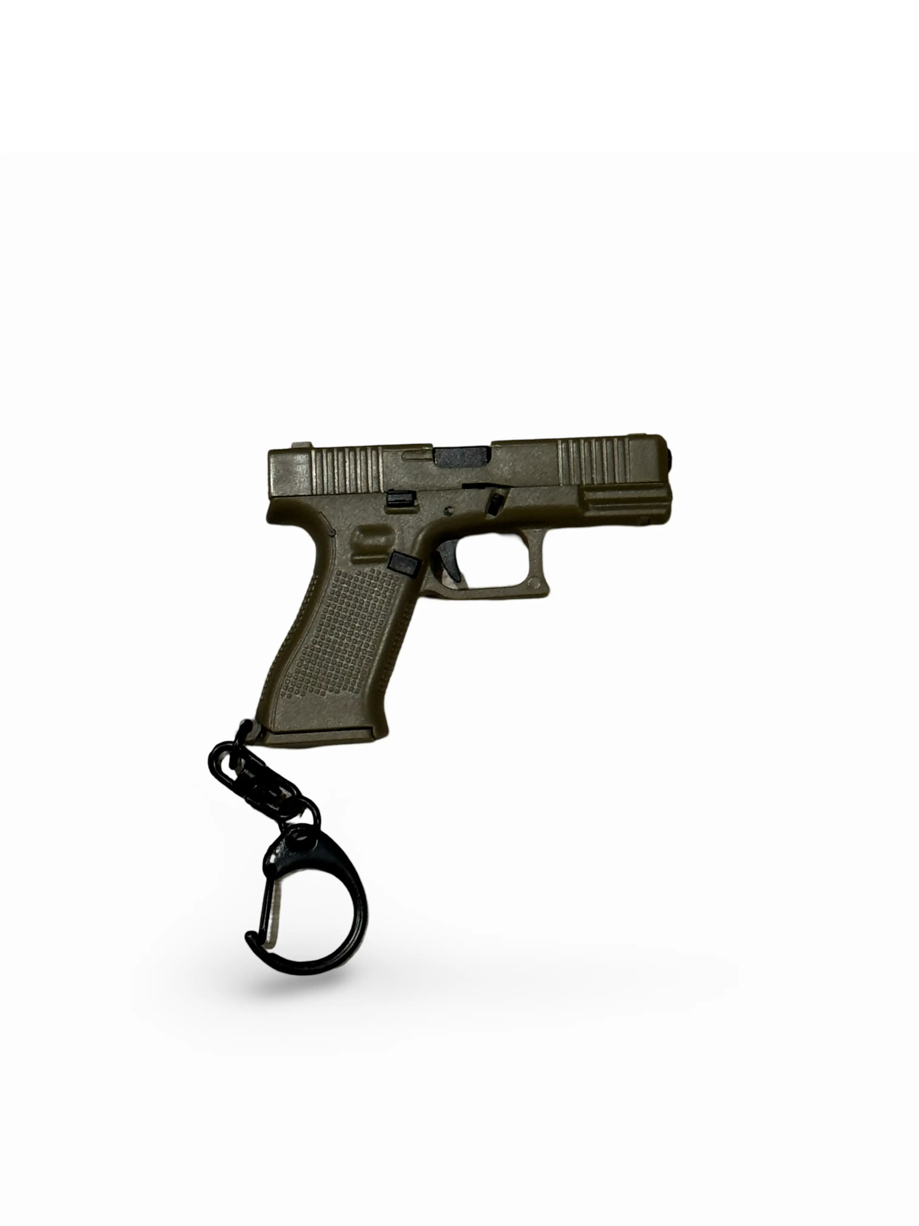 1:3 Semi Alloy Pistol Model Keychain Disassemble Mini Gun Toy Craft Bag Pendant Glock Inspired