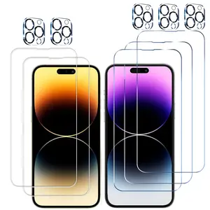 Entronix Screen Protector for Apple iPhone 17/16/15/14/13/12/11 Air/Plus/Pro Max - Multi-Pack with Camera Lens Cover, Easy Installation Accessories