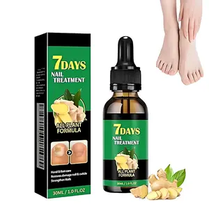 7 DAYS Ginger Foot Spray Nail Repair Treatment Oil for Cuticle Care & Nail Strengthener 30ml Plant Formula