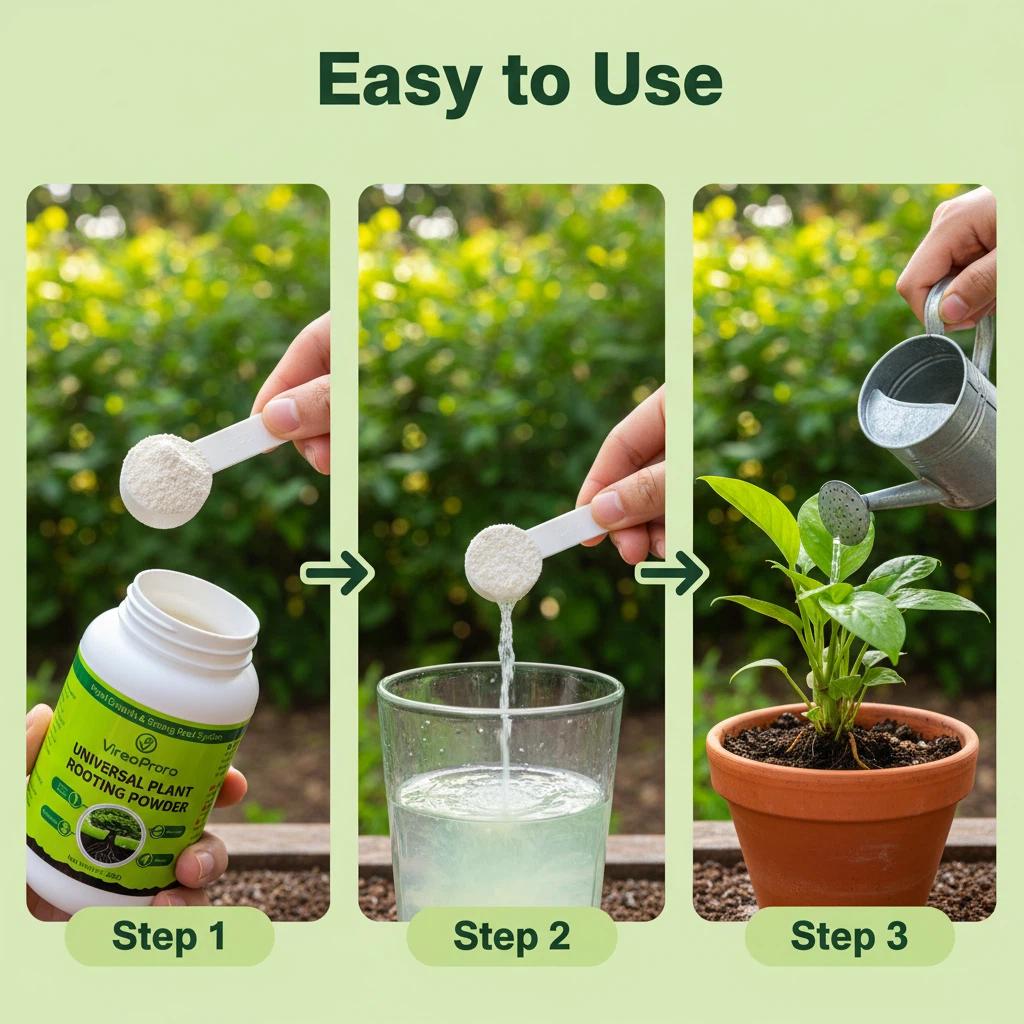 Universal Plant Rooting Powder – Supports Root Development, Transplant Success & Propagation (200g)