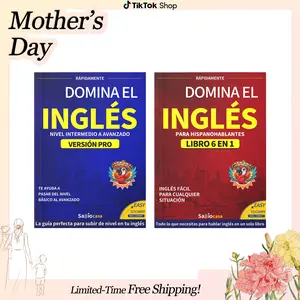 Master English Combo: Book 1 with Pronunciation and Basic Phrases + Book 2 with Advanced Grammar and Professional Conversations  | QR Code Audio + Translation + Exercises | The most comprehensive system for mastering real English Mother's Day gift!