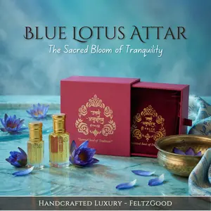 Blue Lotus Attar Perfume Oil: Rare Floral, Vegan, Alcohol-Free tiktokshopspringglowup