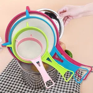 4pcs, Multifunctional Mesh Strainer with Handle - Perfect for Tea, Juice, Flour, Soy Milk, and More - Kitchen Gadgets and Tools for Effortless Strainers