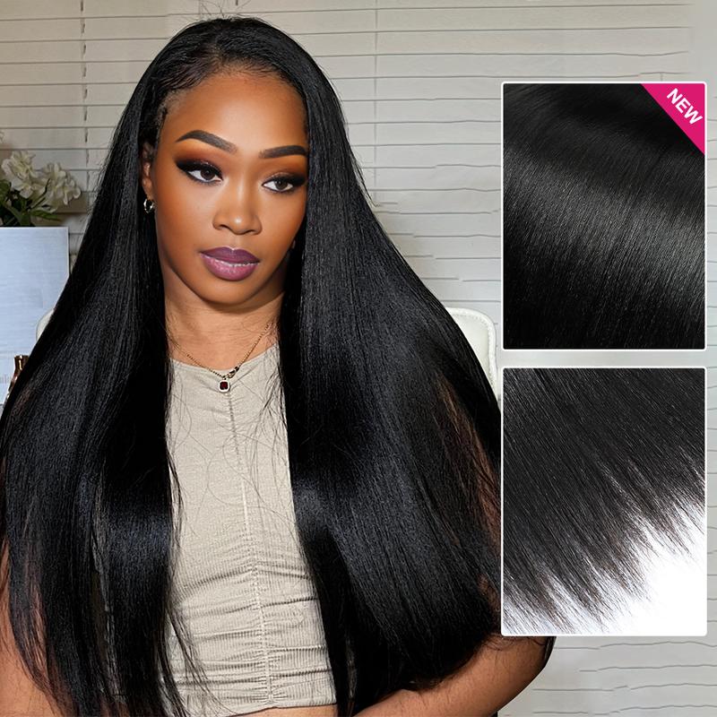 Brazilian Yaki Straight Hair Bundles 1 3 4 Bundles Human Hair Weave Raw Hair Bundles for Quick Weave