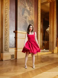 Journey Dress in Poppy Red