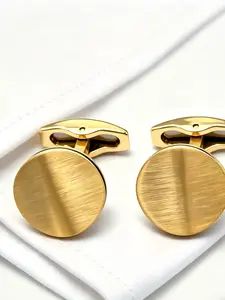 Zk245 Classic Versatile Stainless Steel Business Men Cufflinks, Elegant Office Accessories, Durable Metal Design