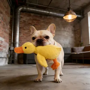 Mellow Dog Calming Duck, 2026 New Yellow Duck Dog Toy, The Mellow Ducks Calming Pillow, Dogs Ducks Toy with Quacking Sound for Indoor Dogs-MRWJ Chews