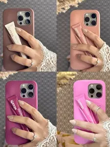 RHODE Lip Balm Holder Phone Case for iPhone 11 12 13 14 15 16 17 Pro Max Plus – Silicone Protective Cover