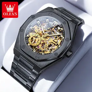 Celebrity endorsement OLEVS brand sports men's watch hollow luminous waterproof large dial high-end new hot-selling mechanical watch 6669