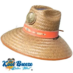 Lady's Thurman with Band Solar Hat - Sun Hat with Fan, Medium (Pink)