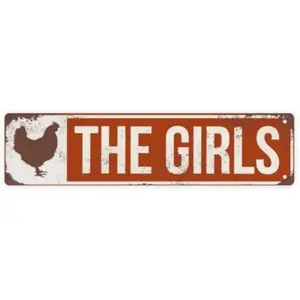 Chicken Coop Metal Sign, Hilarious Chicken Coop Metal Sign, Exquisite Hen House Decor Rustic Farmhouse Design for Backyard, Farmhouse & Outdoor Spaces, Vintage Metal Sign, Vintage Plaque Decoration