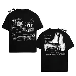RIP Kyle Busch 1985-2026 Memorial T-Shirt Number 8 Alsco NASCAR Racing TShirt