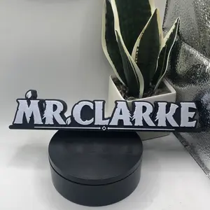 3d Printed PW Friend World Name Plate I Pal I Personalized Desk Sign I Her His Gift I Gamer Tag I Streamer I Depresso I Chikipi Decor