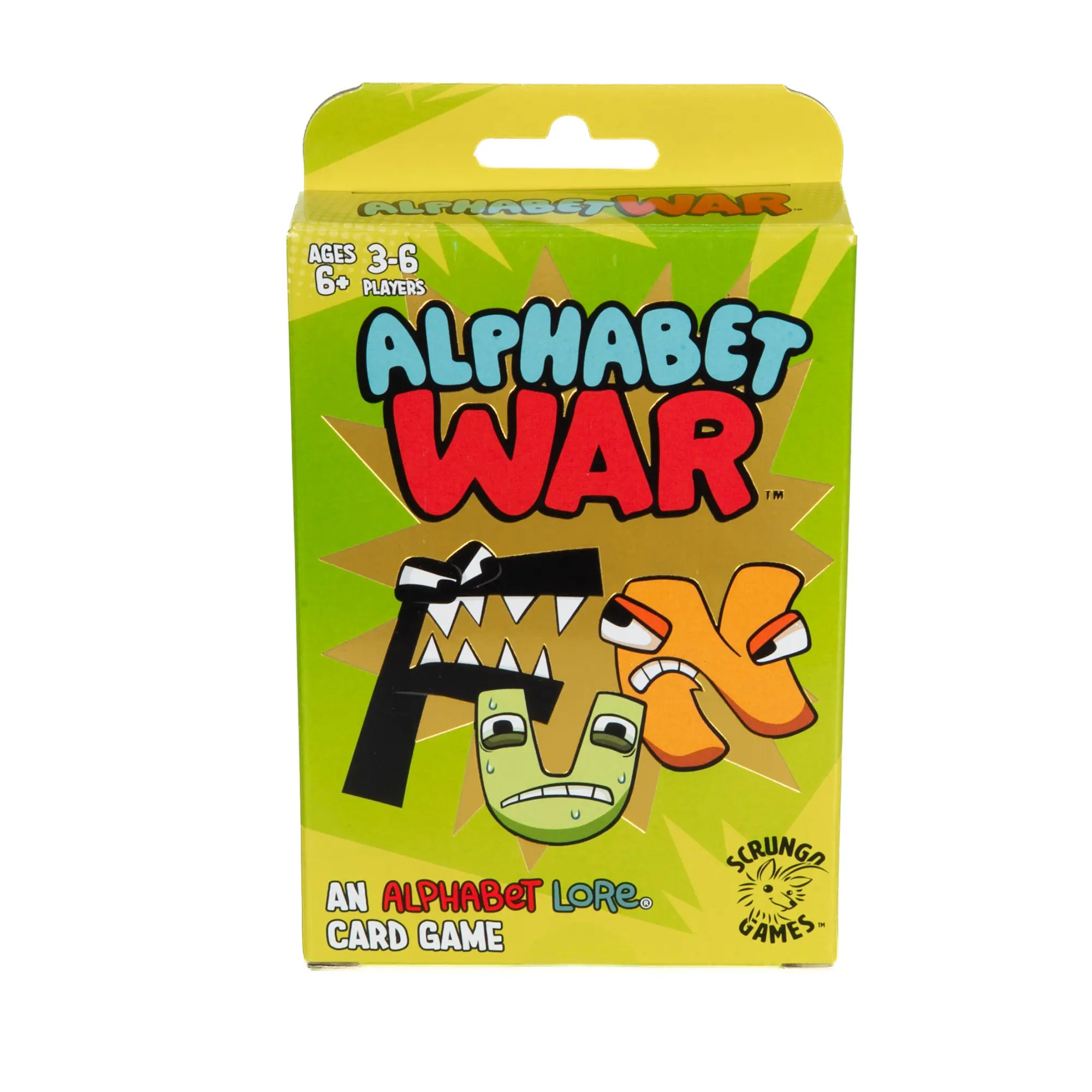 Alphabet Lore Alphabet War Card Game – Fun Family Word Game Ages 6+