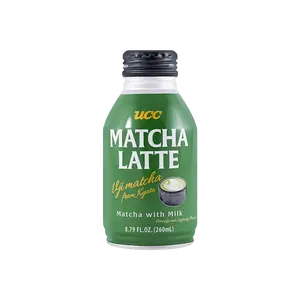 UCC Matcha Latte Drink 260ml - Authentic Kyoto Uji Matcha Powder, Ready-to-Drink Japanese Green Tea Beverage