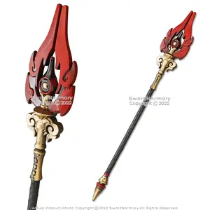39” Staff of Homa Foam Spear Polearm Impact Fantasy Video Game Anime Cosplay