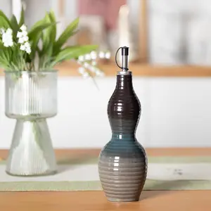 Ceramic Olive Oil Dispenser -  Light-Blocking Pourer with Precise Flow Control, Decorative Kitchen & Dining Table Essential for  Cooking