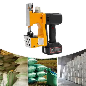 Cordless Portable Bag Sewing Machine 210W 2800-3200 Stitches/min for PP/Kraft Bags Express Grain Chemical Industry 36V