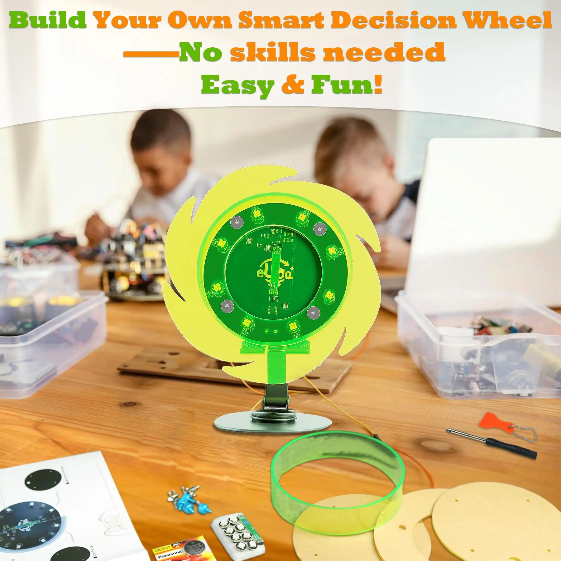 STEM Soldering - Fun Science Kit for Kids & Teens with Senses Motion Sensor, Random Number Generator, Buzzer & Plexiglas Design