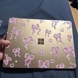 Surface Laptop 13.8 inch, 2024 Windows 11 AI + PC, 7th Edition Touchscreen Display, Protective Plastic Hard Shell Case with Keyboard Cover  Screen Protector  Star Bow