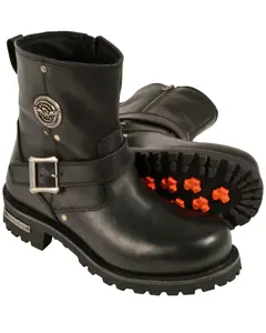 Milwaukee Leather Men's Men'S 6" Classic Engineer Boot Round Toe - Mbm9040