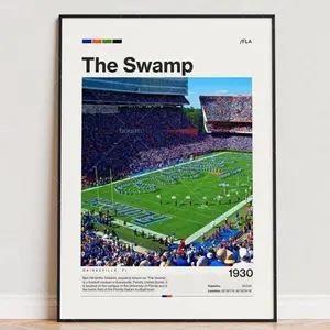 The Swamp Florida Gators Stadium Poster, Stadium Poster, Sports Poster, Football Fan Gift