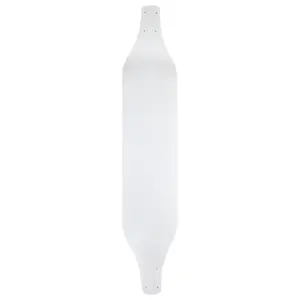 Moose Longboard Deck 8" x 40" Canadian Maple Drop Down Dipped White