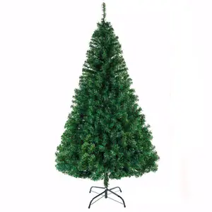 7ft Premium 1100 Branch Full Artificial Christmas Tree with Realistic Pine Needles and Sturdy Metal Stand for Holiday Home Decor
