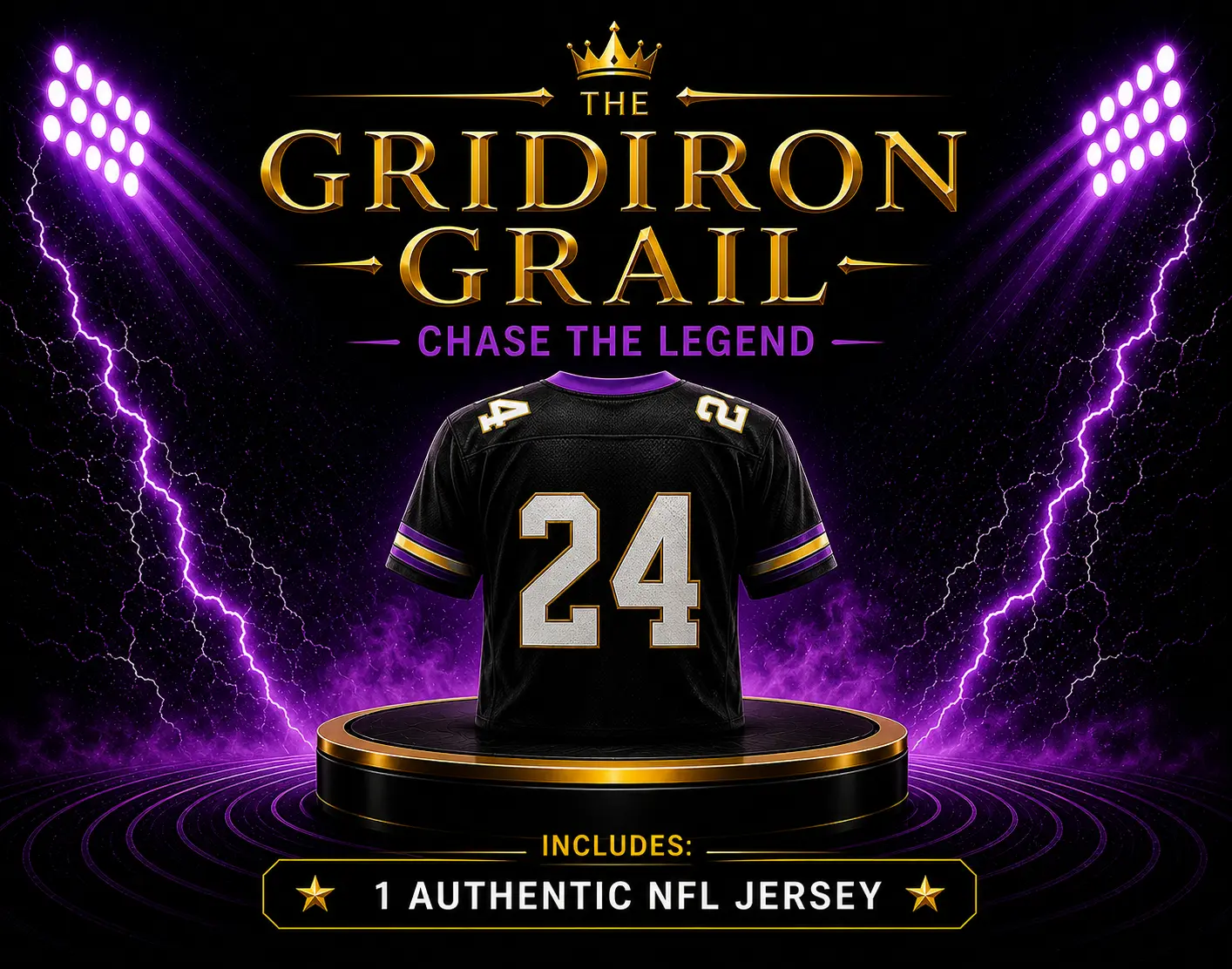 GRIDIRON GRAIL BOX NFL Authentic Autograph Jersey