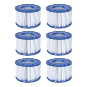 Coleman SaluSpa 90352E Pool Filter Pump Type VI Replacement Cartridge (6 Pack)