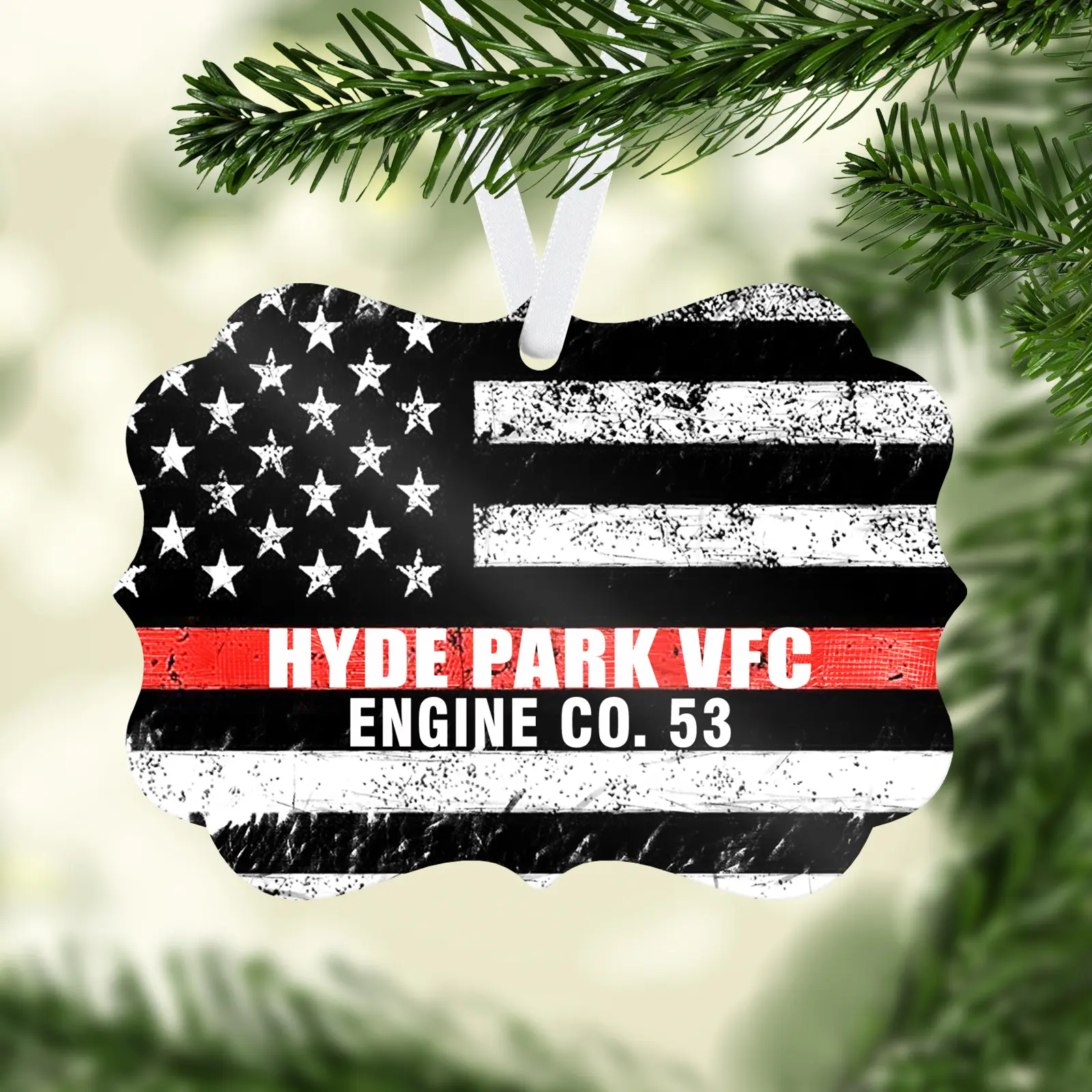 Firefighter Personalized Christmas Ornament