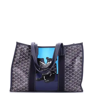 Pre-owned Goyard Canvas Coated Tote Bags REBAG Villette Tote Printed Coated Canvas MM by Rebag