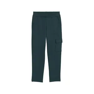 PUMA Mens Essentials Embossed Cargo Pants Casual - Green PUMA Mens Essentials Embossed Cargo Pants Casual - Green