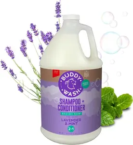 Buddy Wash 2-in-1 Lavender & Mint Dog Shampoo and Conditioner