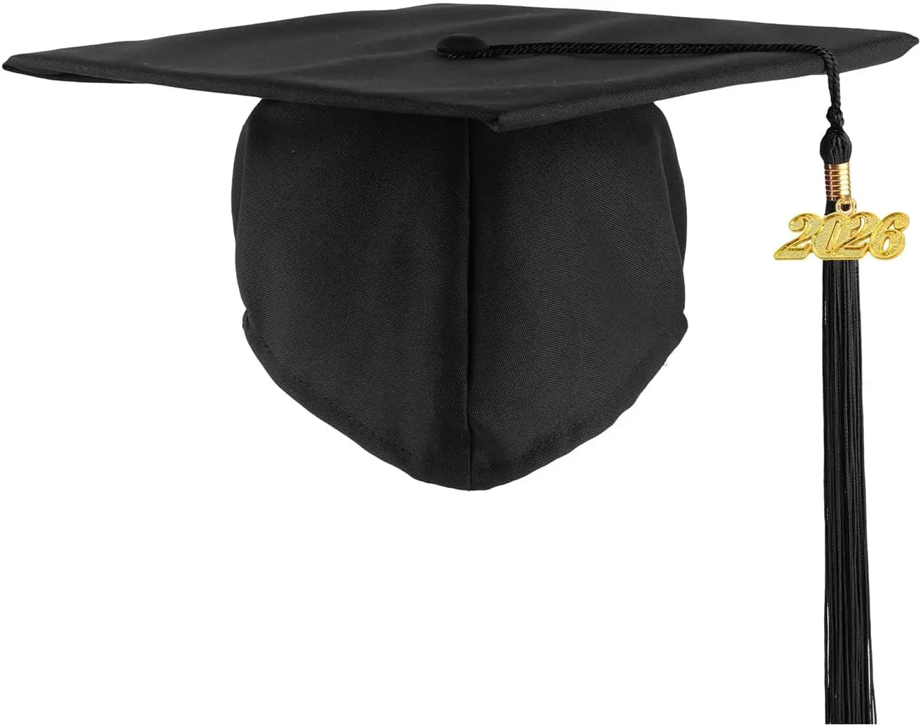 Unisex Adult Matte Graduation Cap with Tassel 2026/2025 for Grad Caps, 12 Colors