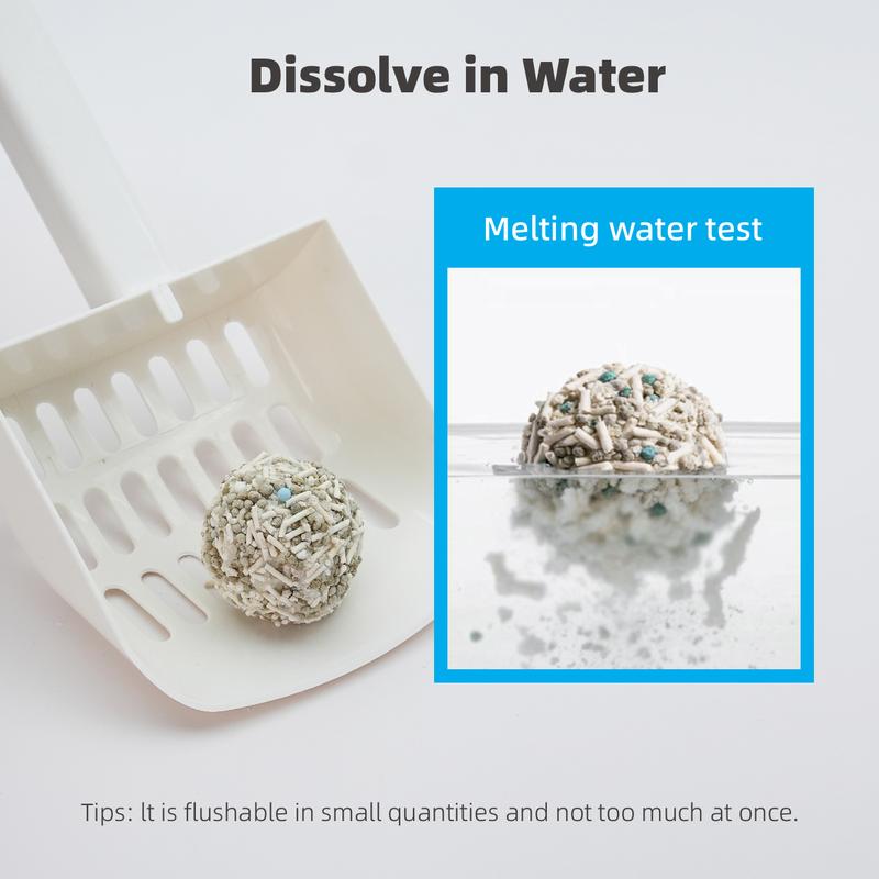 ZuttoNyan 5-in-1 Tofu Mixed Cat Litter,Fast Clumping,Dust Free,Low Tracking,Odor free,Flushable