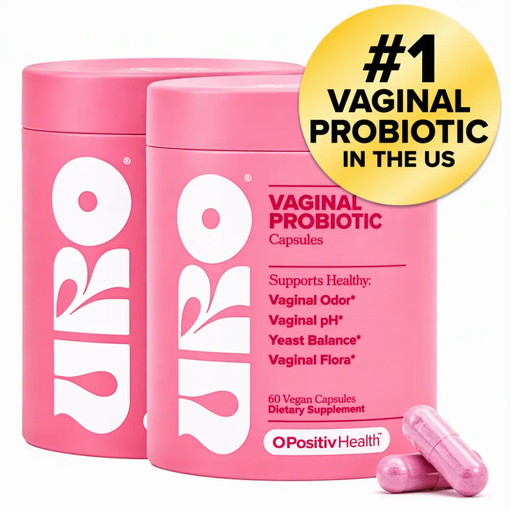 O Positiv Healthcare Edible Vaginal Probiotic Capsules for Women, with Probiotic Blend & XOS Prebiotics, Feminine Wellness Support, 60 Vegan Capsules