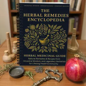 A5 Herbal Encyclopedia Notebook, Plant Introduction & Health Tips, Homeopathy, Herbal Making Guide, Botanical Reference Book