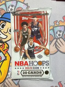 1 (ONE) Pack of 2025-26 Hoops Basketball Hobby Jumbo