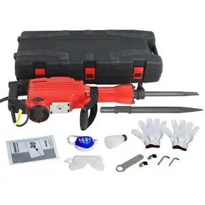 SuperDeal 2200W Industrial Portable Electric Demolition Jack Hammer, Heavy-Duty Concrete Breaker Impact Drill, Complete Kit for Demolition Work